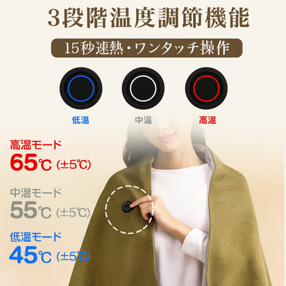 No.1 人気！FuyuOne™ USB加熱ショール